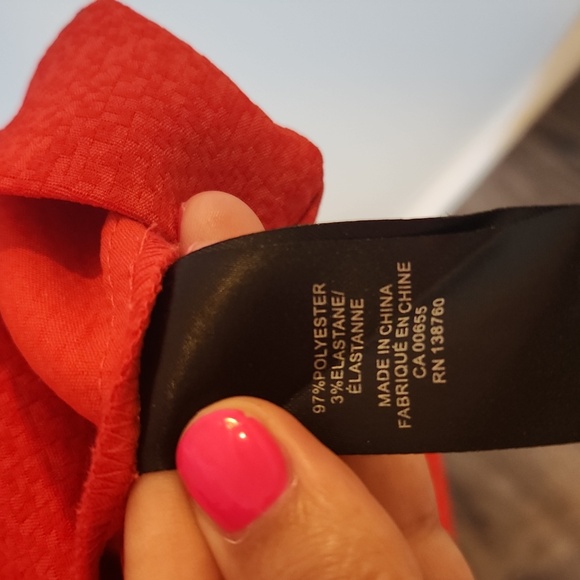 RW&CO ruby red dress with bow detail - Picture 7 of 8